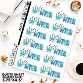 Winter Quote Sheet 7